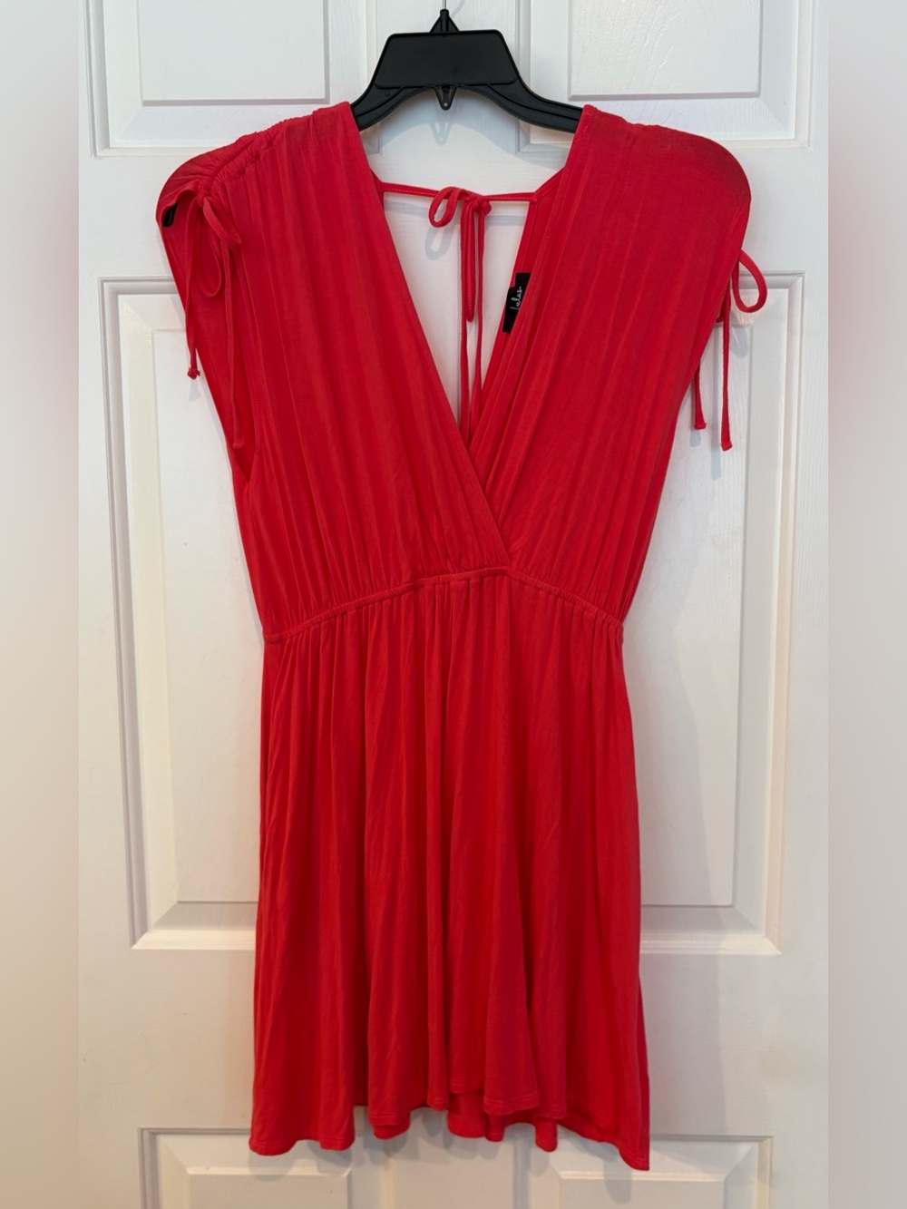 Lulus Pink Solid V-Neck Sleeveless Short Dress Size M